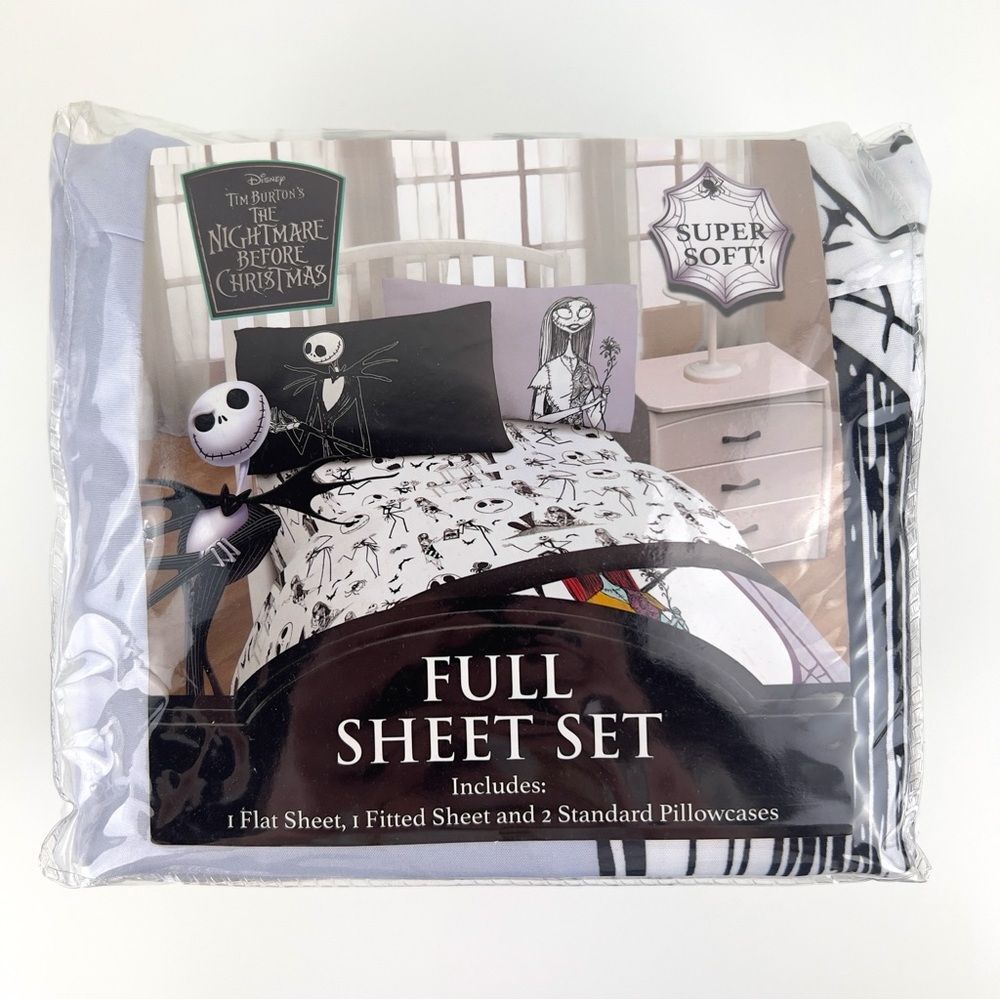 Disney Nightmare Before Christmas Gothic Romance Full Sheet Set